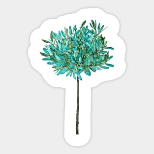 one young olive tree Sticker